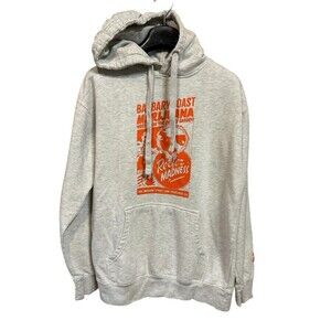 Reefer Madness Gray hoodie Orange Lettering L Barbary Coast San Francisco